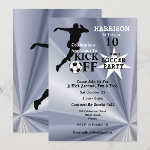 Invitation Fête d'anniversaire de football