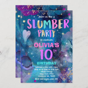 Invitation Fête d'anniversaire de Galaxy Tween Galaxy