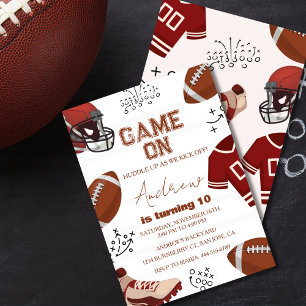 Invitation Fête d'anniversaire de garçon de football