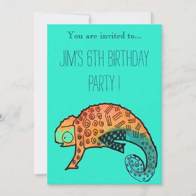 Invitation Fête d'anniversaire de garçon d'illustration de (Devant)