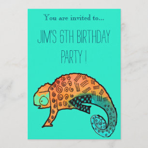 Invitation Fête d'anniversaire de garçon d'illustration de