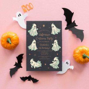 Invitation Fête d'anniversaire de Halloween Spooktacular fant