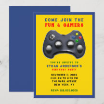 Fête d'anniversaire de jeu vidéo