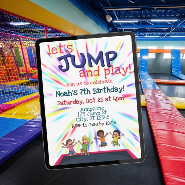 Invitation Fête d'anniversaire de JUMP (Créateur téléchargé)