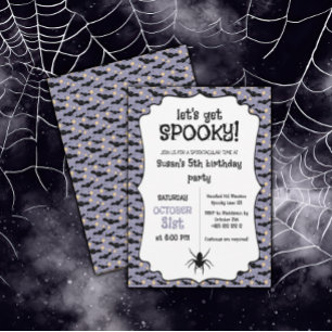 Invitation Fête d'anniversaire de Kawaii Halloween