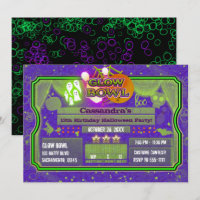 Fête d'anniversaire de la coupe de GLOW verte et v