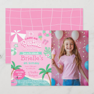 Invitation Fête d'anniversaire de la piscine