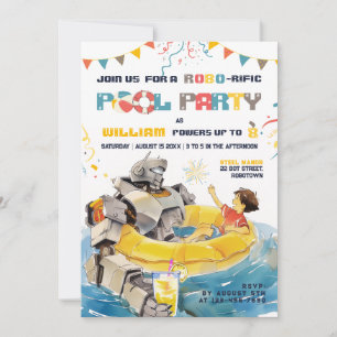 Invitation Fête d'anniversaire de la piscine des amis du refr