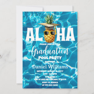Invitation Fête d'anniversaire de la poule d'études d'Hawaii