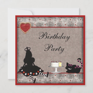 Invitation Fête d'anniversaire de la princesse Alice et Chesh