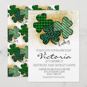 Invitation Fête d'anniversaire de la Saint-Patrick