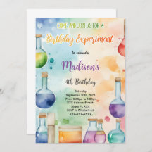 Fête d'anniversaire de la science pour enfants