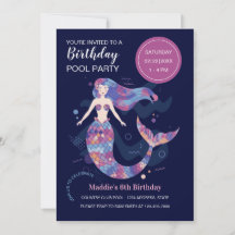 Fête d'anniversaire de la sirène