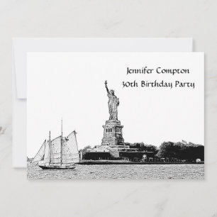 Invitation Fête d'anniversaire de la Statue de la Liberté ave