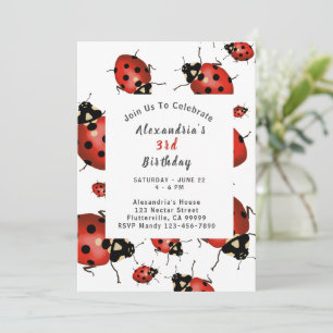 Invitation Fête d'anniversaire de Ladybug