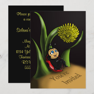 Invitation Fête d'anniversaire de Ladybug