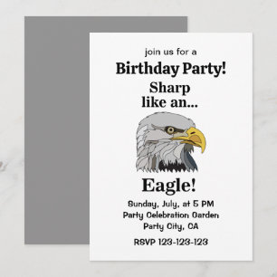 Invitation Fête d'anniversaire de l'Aigle royal