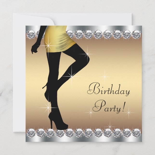 Invitation Fête d'anniversaire de l'argent et de l'or (Devant)