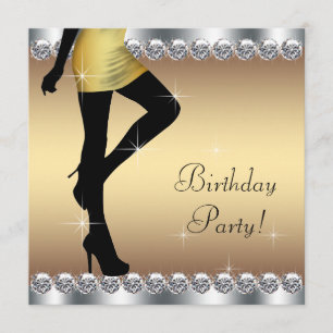 Invitation Fête d'anniversaire de l'argent et de l'or de la