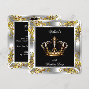 Invitation Fête d'anniversaire de l'Argent Noir du Prince Kin