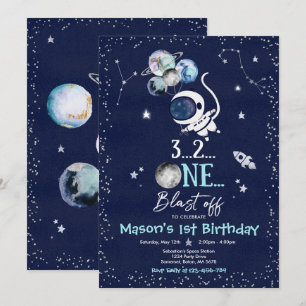 Invitation Fête d'anniversaire de l'espace extra-atmosphériqu