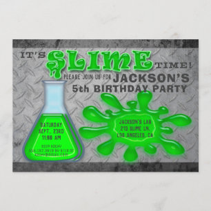 Invitation Fête d'anniversaire de l'Extreme Slime Boy