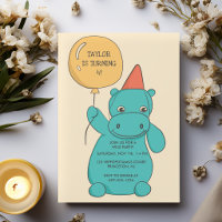 Fête d'anniversaire de l'Hippopotame Hippopotamus 