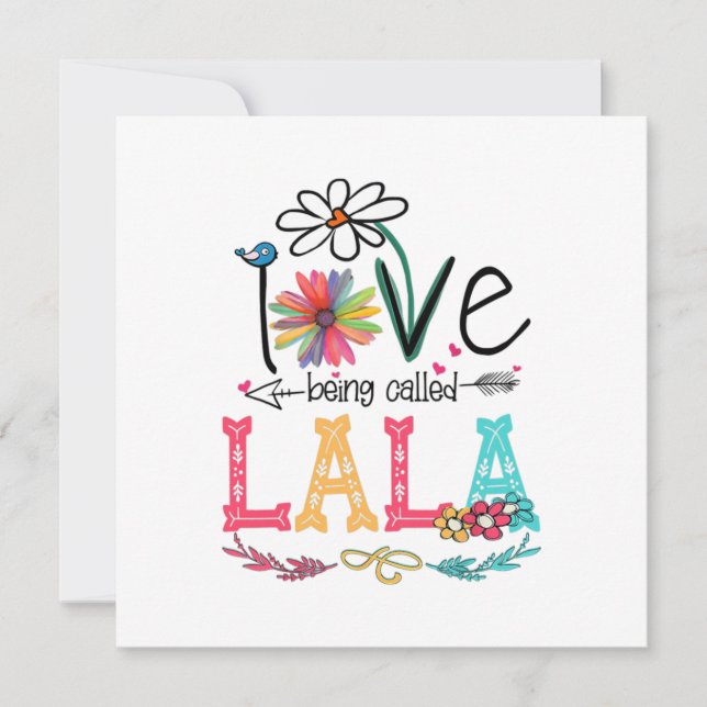 Invitation Fête d'anniversaire de Maman J'aime être appelée L (Devant)