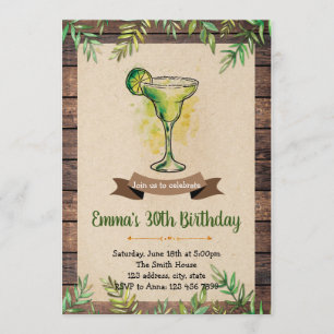 Invitation Fête d'anniversaire de Margarita