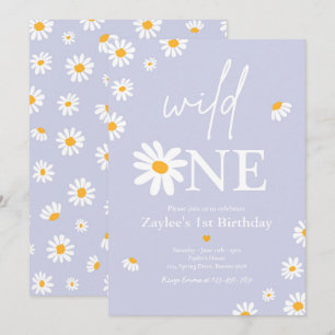 Invitation Fête d'anniversaire de marguerite Bohmian Wild Un