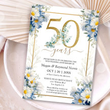 Fête d'anniversaire de mariage de 50 ans Fleur de 