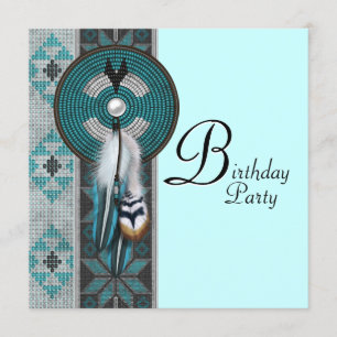 Invitation Fête d'anniversaire de Natif américain