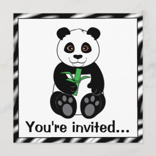 Invitation Fête d'anniversaire de Panda