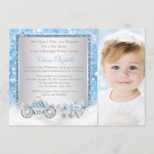 Invitation Fête d'anniversaire de princesse de Cendrillon