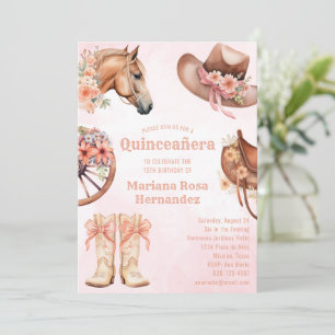 Invitation Fête d'anniversaire de Quinceanera Ouest