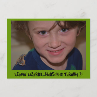 Invitation Fête d'anniversaire de Reptile