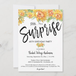 Invitation Fête d'anniversaire de retraite surprise avec tour