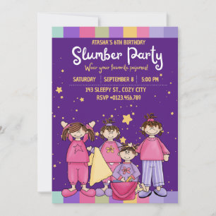 Invitation Fête d'anniversaire de Stwood avec des amis Invita