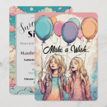 Fête d'anniversaire de Sweet sixteen de souhait