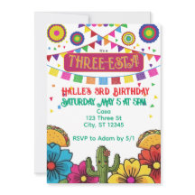 Fête d'anniversaire de trois-Esta