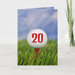 Invitation Fête d'anniversaire des 20 ans de Golf