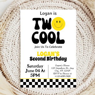 Invitation Fête d'anniversaire des 2 ans de Two Cool Boy