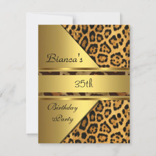 Invitation Fête d'anniversaire des 35 ans de Gold Leopard