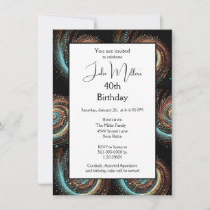 Invitation Fête d'anniversaire des 40 ans des hommes modernes