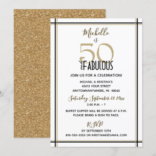 Invitation Fête d'anniversaire des 50 ans