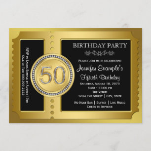 Invitation Fête d'anniversaire des 50 ans du Ticket d'Or