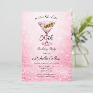 Invitation Fête d'anniversaire des 50 ans d'une femme Un peu 