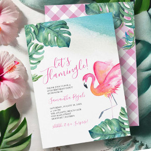 Invitation Fête d'anniversaire des 60 ans de Flamingo aux feu