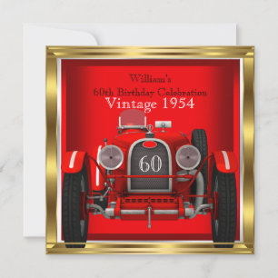 Invitation Fête d'anniversaire des 60 ans de l'homme avec une