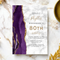 Fête d'anniversaire des 80 ans avec billes d'agate